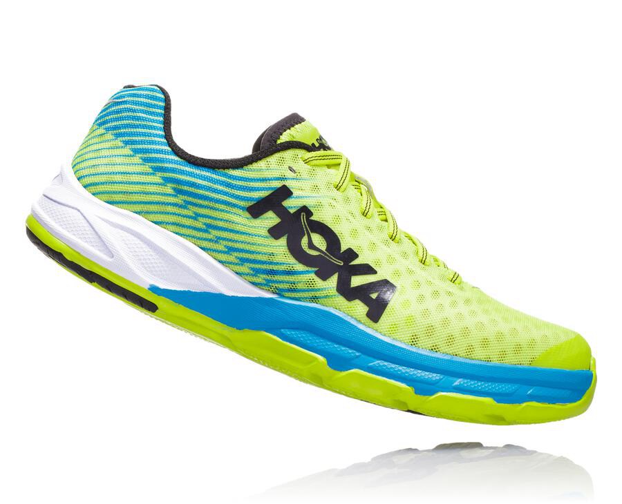 Tenis Hoka One One Feminino Verdes/Azuis - Evo Carbon Rocket - 839-MDWPSR